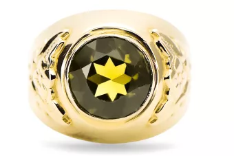 Vintage craft  Žlutý peridot 14k žluté zlato vrc078y